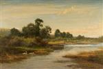 Benjamin Williams Leader  - Bilder Gemälde - Goring-on-Thames, Oxfordshire