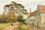 Benjamin Williams Leader  - Bilder Gemälde - Ightham Mote, Kent