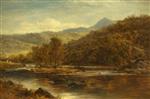 Benjamin Williams Leader  - Bilder Gemälde - On the Lledr River