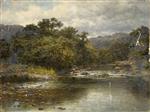 Benjamin Williams Leader  - Bilder Gemälde - On the Llugwy River