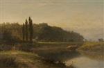 Benjamin Williams Leader  - Bilder Gemälde - On the Severn below Worcester