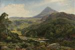 Benjamin Williams Leader  - Bilder Gemälde - Quiet Valley among the Welsh Hills