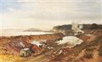 Benjamin Williams Leader  - Bilder Gemälde - The Excavation of the Manchester Ship Canal