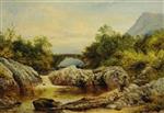Benjamin Williams Leader  - Bilder Gemälde - The Lledr Bridge, near Betws-y-Coed