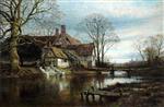 Benjamin Williams Leader  - Bilder Gemälde - The Moated Grange