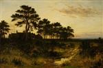 Benjamin Williams Leader  - Bilder Gemälde - The Silent Evening Hour-2