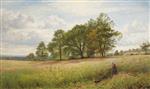 Benjamin Williams Leader  - Bilder Gemälde - Through the Hayfield, Worcestershire