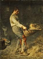 Jean Francois Millet - Bilder Gemälde - A Winnower