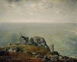 Jean Francois Millet - Bilder Gemälde - Cliffs at Gruchy