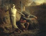 Jean Francois Millet - Bilder Gemälde - Death and the Woodcutter