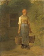 Jean Francois Millet - Bilder Gemälde - Girl carrying Water
