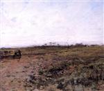 Jean Francois Millet - Bilder Gemälde - Landscape with Two Peasant Women