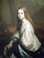 Jean Francois Millet  - Bilder Gemälde - Portrait of Pauline Ono