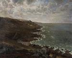 Jean Francois Millet  - Bilder Gemälde - The Cliffs of Gréville