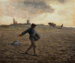 Jean Francois Millet  - Bilder Gemälde - The Sower