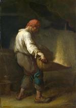 Jean Francois Millet  - Bilder Gemälde - The Winnower