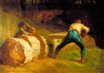 Jean Francois Millet  - Bilder Gemälde - The Wood Sawyers