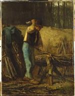Jean Francois Millet  - Bilder Gemälde - The Wood Splitter