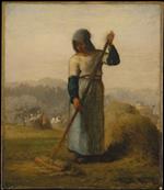 Jean Francois Millet  - Bilder Gemälde - Woman with a Rake
