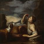 Bartolome Esteban Perez Murillo  - Bilder Gemälde - A Spanish Boy with a Dog