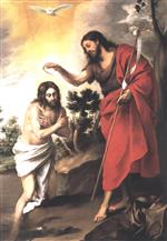 Bartolome Esteban Perez Murillo  - Bilder Gemälde - Baptism of Christ