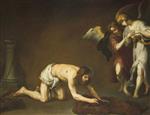 Bartolome Esteban Perez Murillo  - Bilder Gemälde - Christ after the Flagellation
