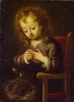 Bartolome Esteban Perez Murillo  - Bilder Gemälde - Infant Christ Pricked with the Crown of Thorns