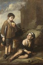 Bartolome Esteban Perez Murillo  - Bilder Gemälde - Invitation to a Game of Argolla