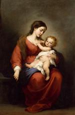 Bartolome Esteban Perez Murillo  - Bilder Gemälde - Madonna and Child