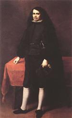 Bartolome Esteban Perez Murillo  - Bilder Gemälde - Portrait of a Gentleman in a Ruff Collar