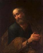 Bartolome Esteban Perez Murillo  - Bilder Gemälde - Saint Peter in Prayer