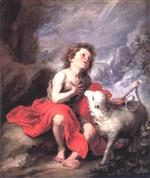 Bartolome Esteban Perez Murillo  - Bilder Gemälde - St John the Baptist as a Boy