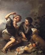 Bartolome Esteban Perez Murillo  - Bilder Gemälde - The Pie Eaters