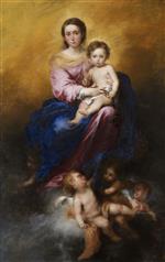 Bartolome Esteban Perez Murillo  - Bilder Gemälde - The Virgin of the Rosary