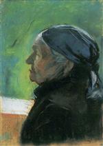 Lesser Ury - Bilder Gemälde - Bildnis der Mutter des Künstlers