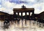 Lesser Ury - Bilder Gemälde - Brandenburg Gate
