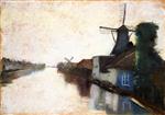 Lesser Ury - Bilder Gemälde - Dutch Canal