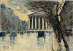 Lesser Ury  - Bilder Gemälde - La Madeleine