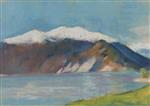 Lesser Ury  - Bilder Gemälde - Lake Garda and Monte Baldo