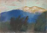 Lesser Ury  - Bilder Gemälde - Lake Garda with a View of Mount Baldo