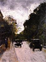 Lesser Ury  - Bilder Gemälde - Lennéstraße