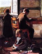 Lesser Ury  - Bilder Gemälde - Siblings