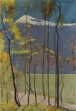 Lesser Ury  - Bilder Gemälde - Spring on Lake Garda