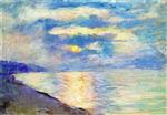 Lesser Ury  - Bilder Gemälde - Sunset over Rügen