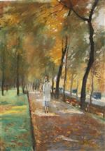 Lesser Ury  - Bilder Gemälde - Tiergarten, Berlin-2