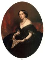 Franz Xavier Winterhalter - Bilder Gemälde - Portrait einer Lady