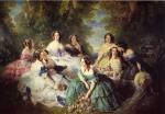 Franz Xavier Winterhalter  - paintings - The Empress Eugenie Surrounded by her Ladies in Waiting