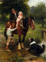 Arthur John Elsley - paintings - Eine helfende Hand