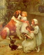 Arthur John Elsley - paintings - Family Favourites