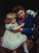 Arthur John Elsley - paintings - playtime